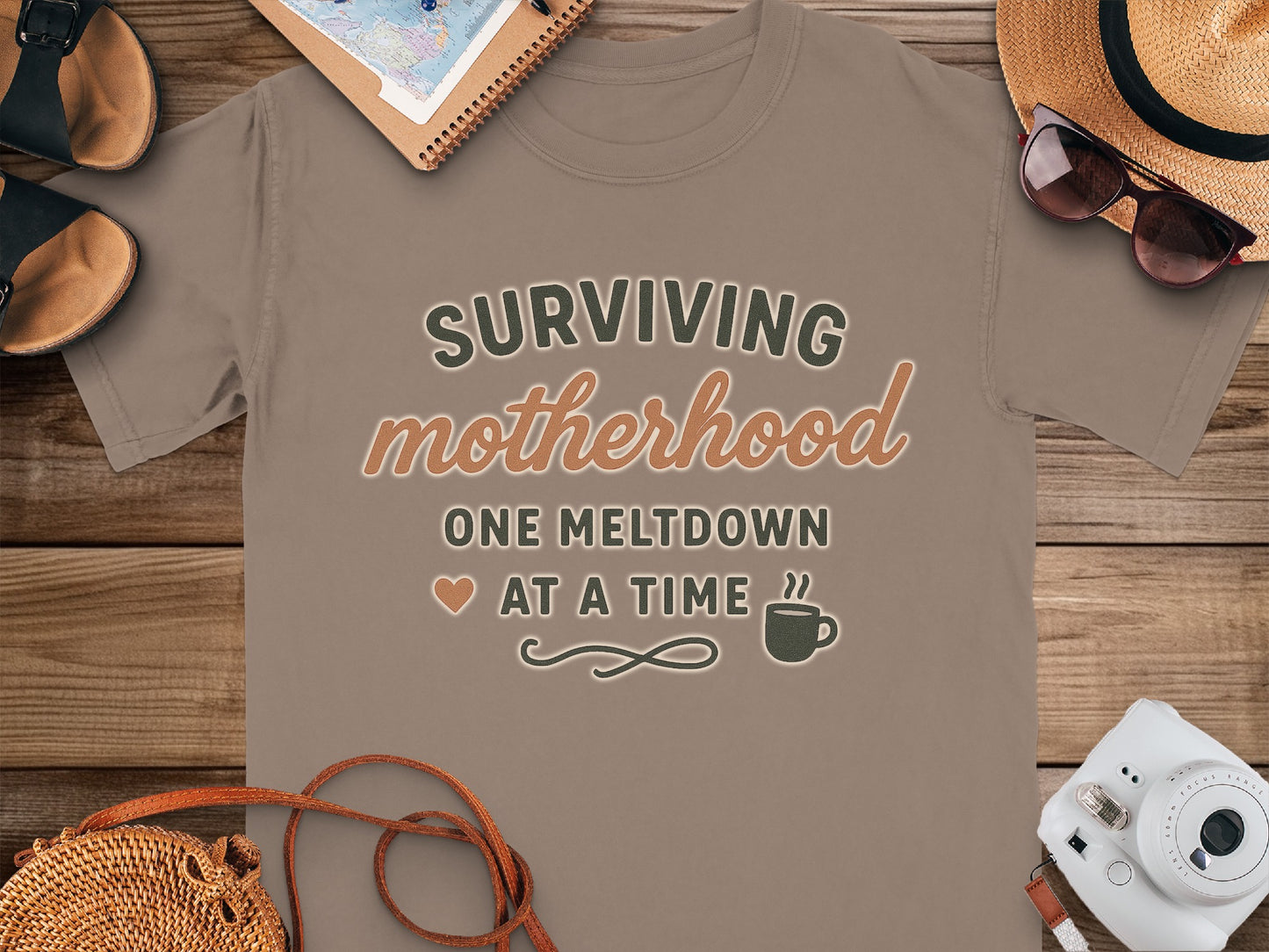 Espresso- Surviving Motherhood One Meltdown at a Time T-Shirt