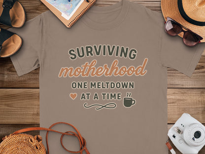 Espresso- Surviving Motherhood One Meltdown at a Time T-Shirt