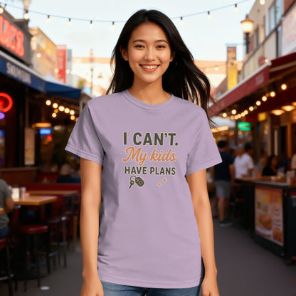 Orchid- I Can't My Kids Have Plans Graphic T-Shirt