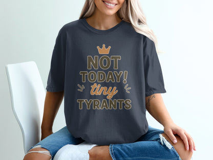 Navy- Not Today Tiny Tyrants Graphic Tee