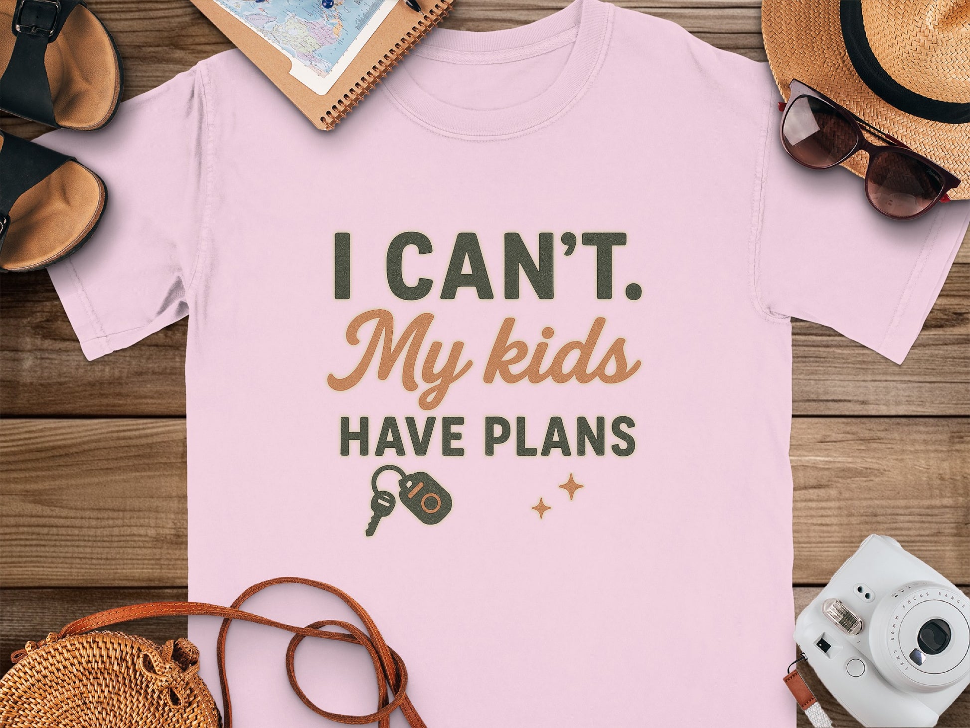Blossom- I Can't My Kids Have Plans Statement Tee