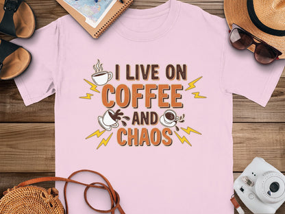 Blossom- I Live on Coffee and Chaos T-Shirt