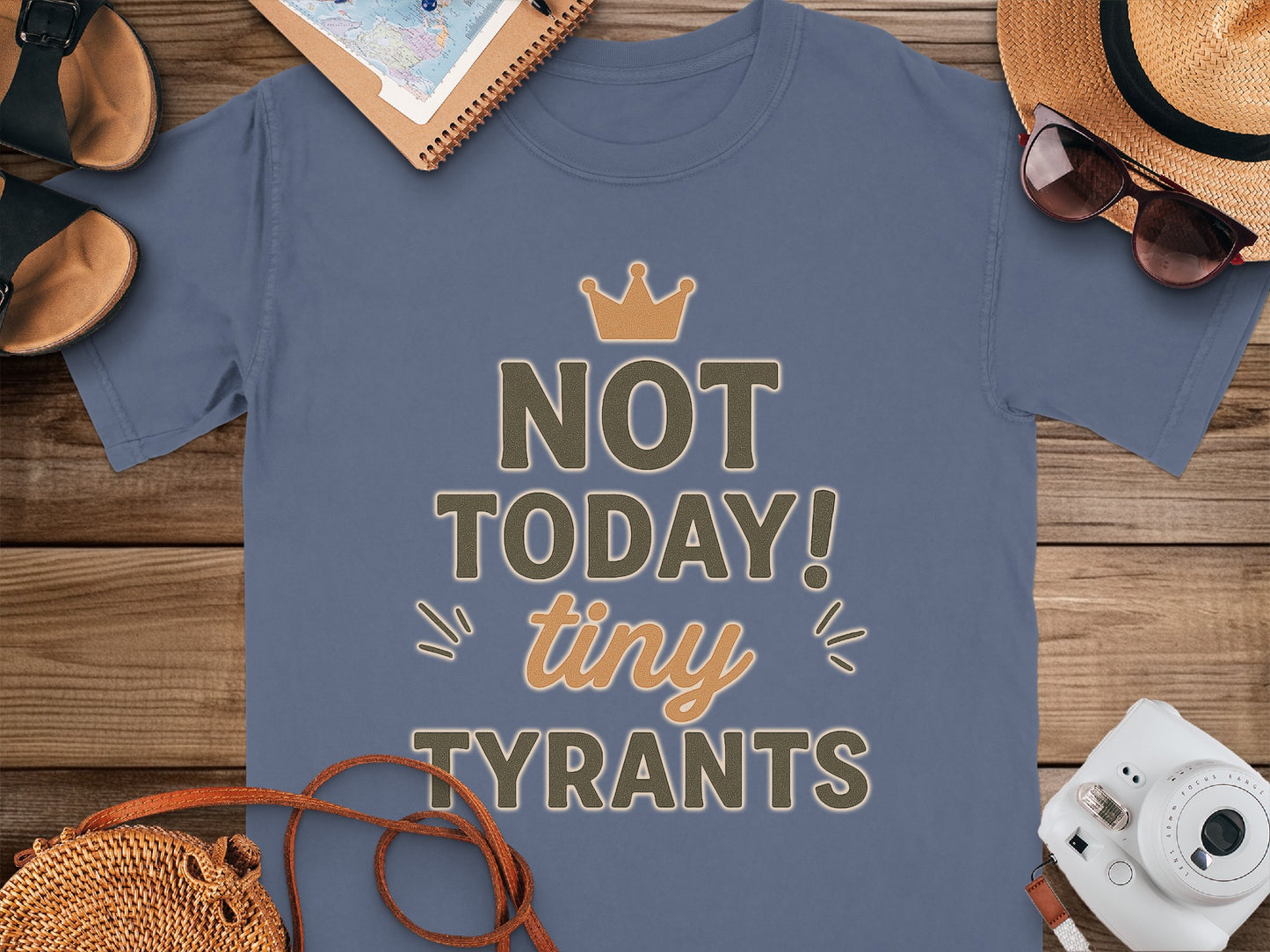 China Blue- Not Today Tiny Tyrants Graphic T-Shirt product
