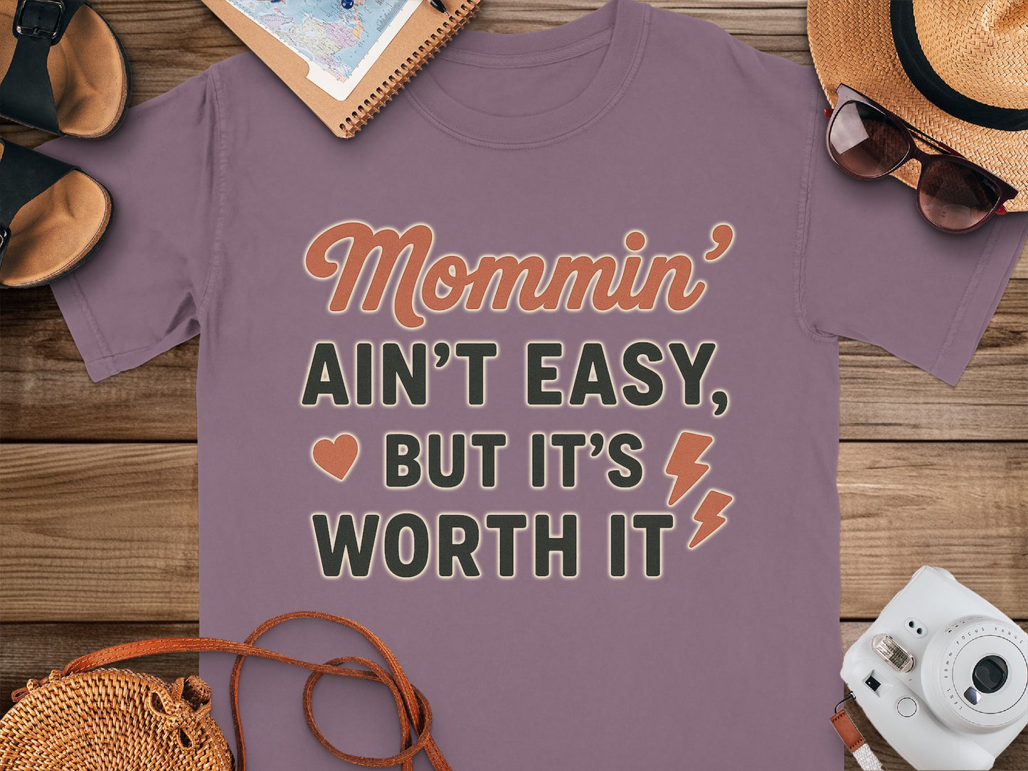 Berry- Mommin' Ain't Easy But It's Worth It Shirt