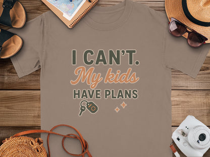 Espresso- I Can't My Kids Have Plans Graphic T-shirt