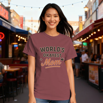 Chili- World's Okayest Mom T-Shirt