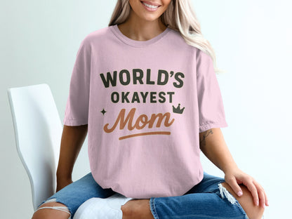Blossom- World's Okayest Mom T-shirt