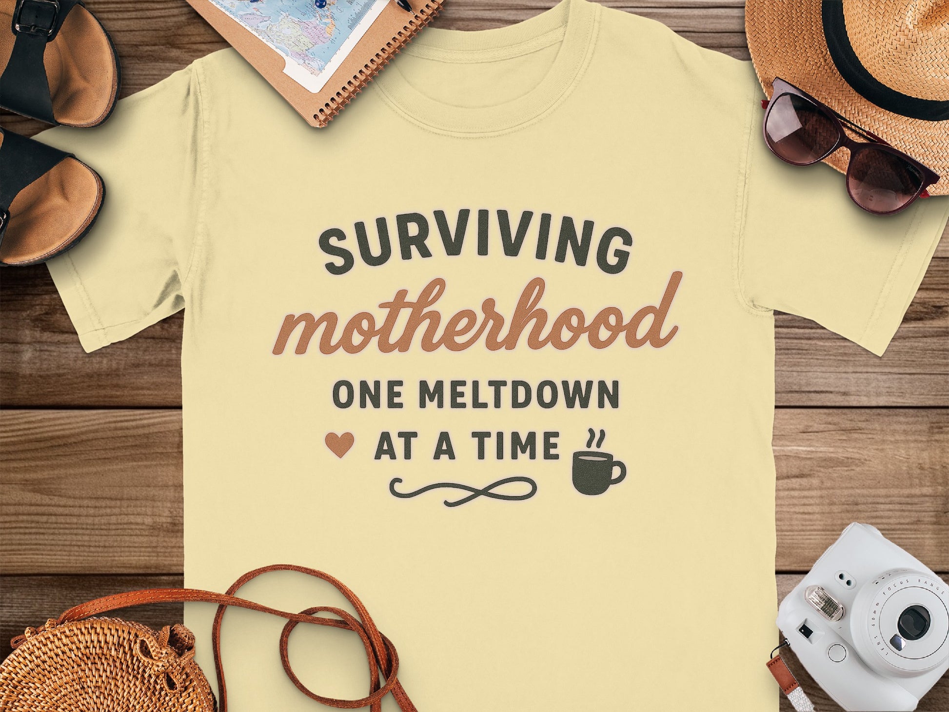 Butter- Surviving Motherhood One Meltdown At A Time T-shirt
