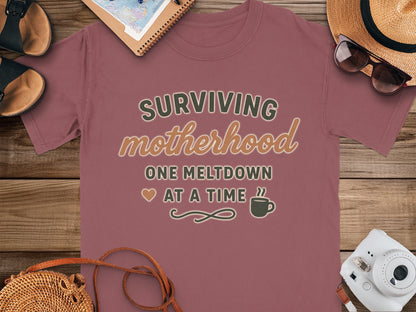 Chili- Surviving Motherhood One Meltdown at a Time T-shirt