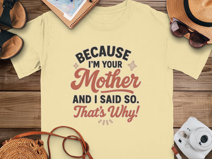Butter- Because I'm Your Mother And I Said So Shirt