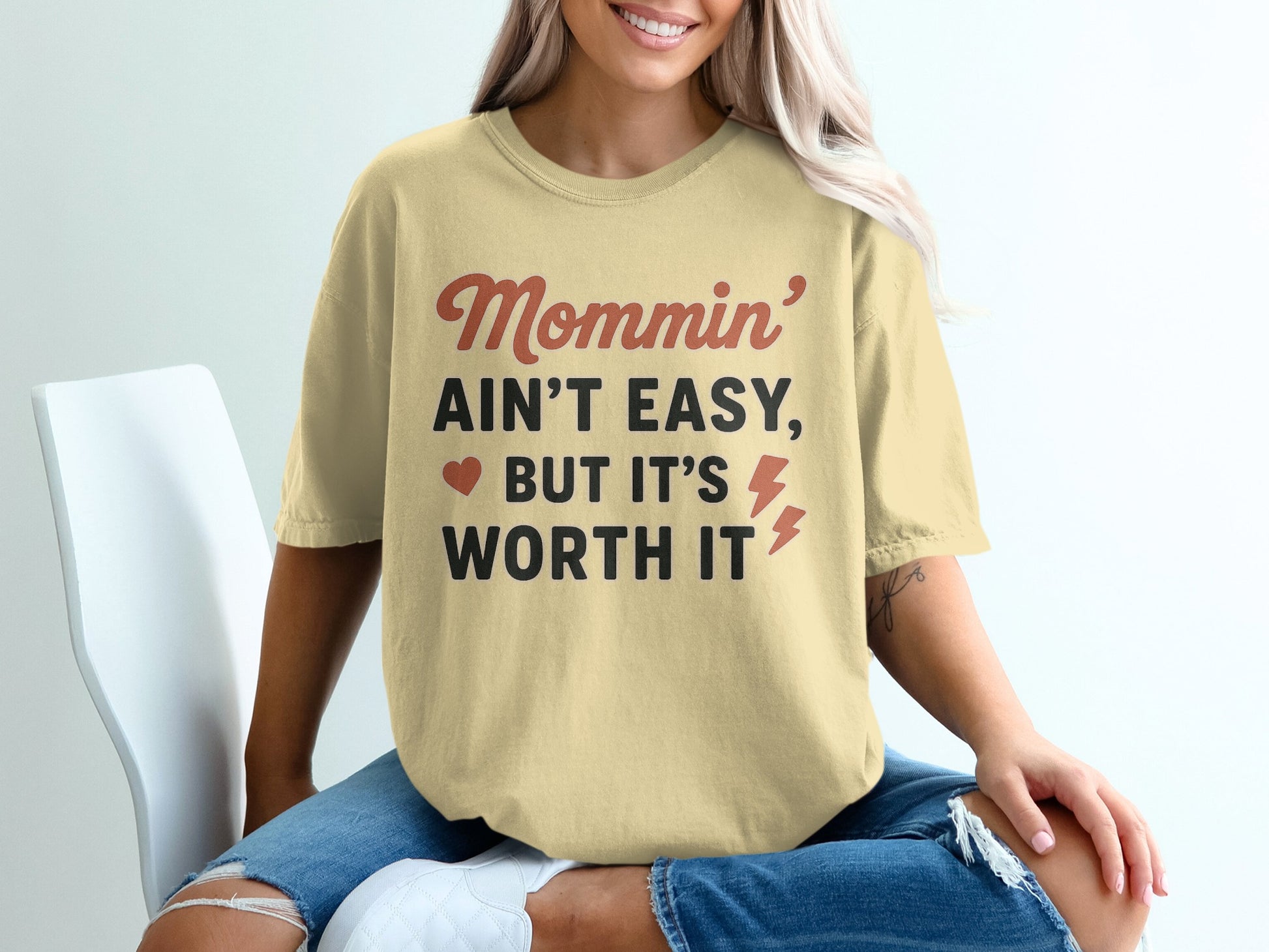 Butter- Mommin Ain't Easy But It's Worth It T-shirt