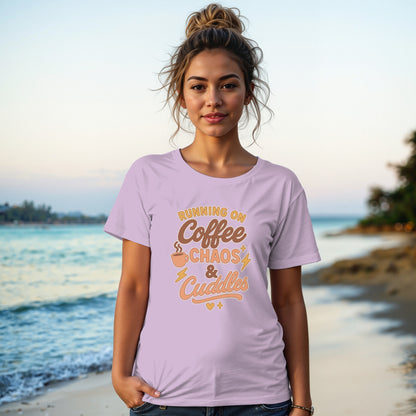 Orchid- Running On Coffee Chaos & Cuddles Shirt