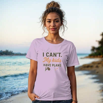 Orchid- I Can't My Kids Have Plans T-Shirt