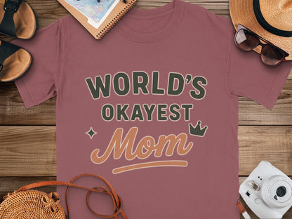 Chili- World's Okayest Mom Graphic T-Shirt